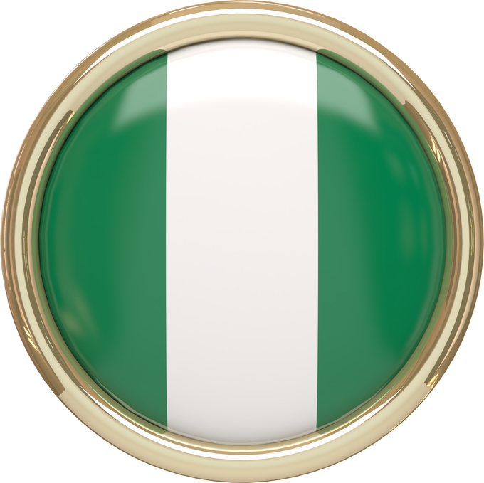 Nigerian Flag Badge